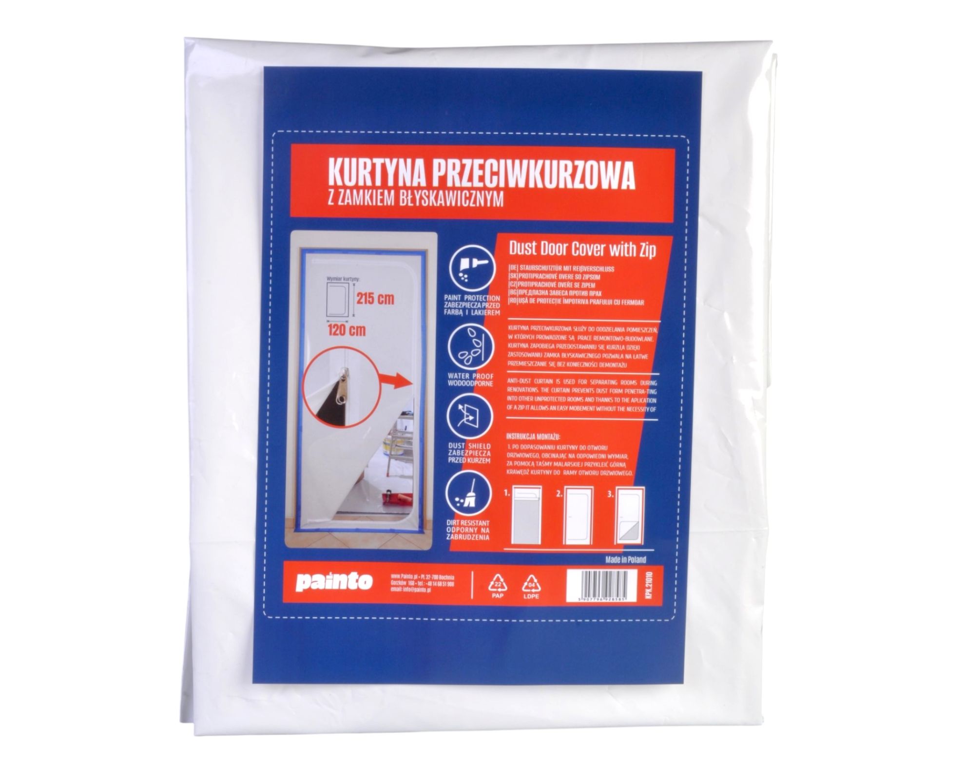 painto kurtyna przeciwkurzowa 120x215cm painto kurtyna przeciwkurzowa 120x215cm