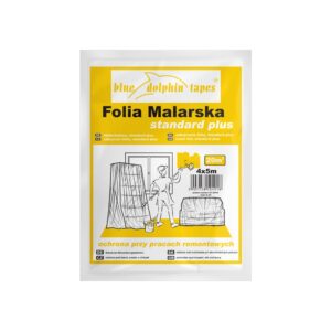 bluedolphin folia malarska standard plus żółta 4x5 20m2