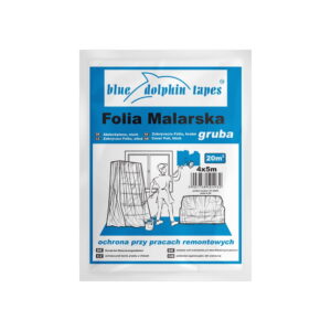 bluedolphin folia malarska gruba niebieska 4x5 20m2