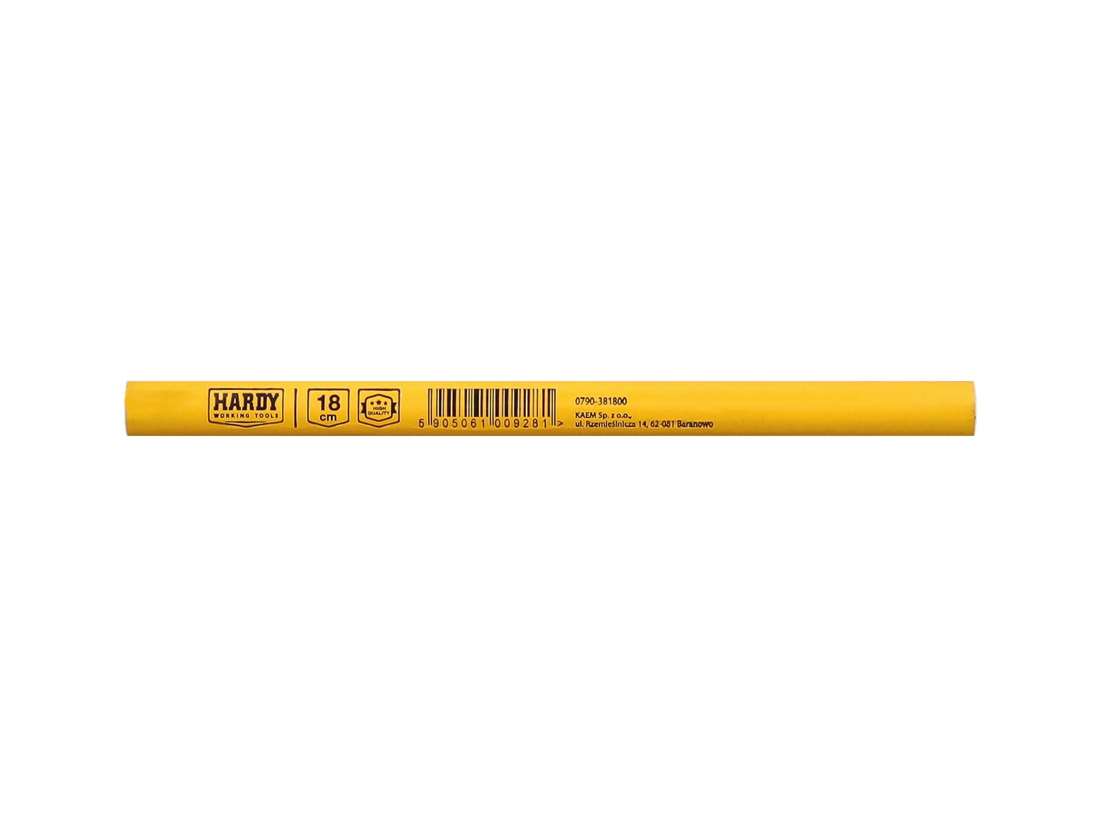 hardy ołówek 18 cm, żółty hardy ołówek 18 cm, żółty