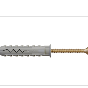stalco kołek rozporowy z wkrętem do drewna z z nacięciem krzyżowym r koszulka: ø6x30mm , wkręt: ø3,5x40mm stalco r 6/3.5x40 (op. 100 szt.)